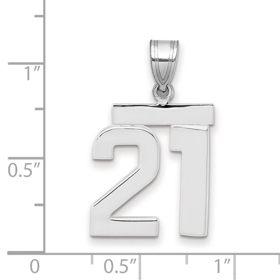 Polished Number Charms — 21