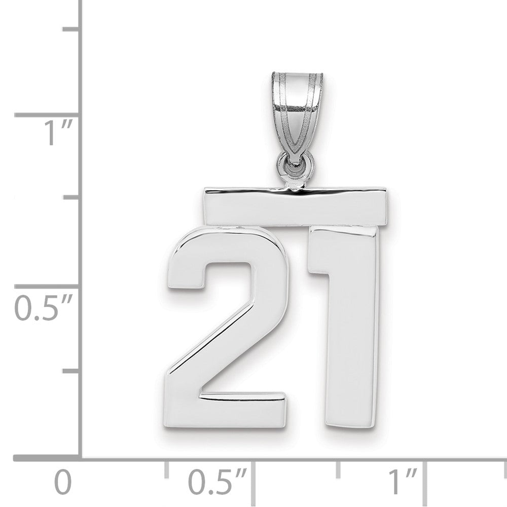 Polished Number Charms — 21