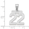 Polished Number Charms — 22