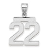 Polished Number Charms — 22