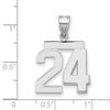 Polished Number Charms — 24