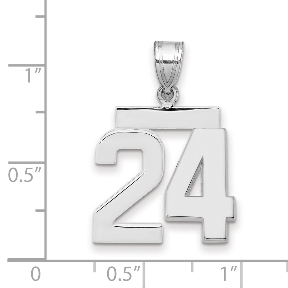 Polished Number Charms — 24