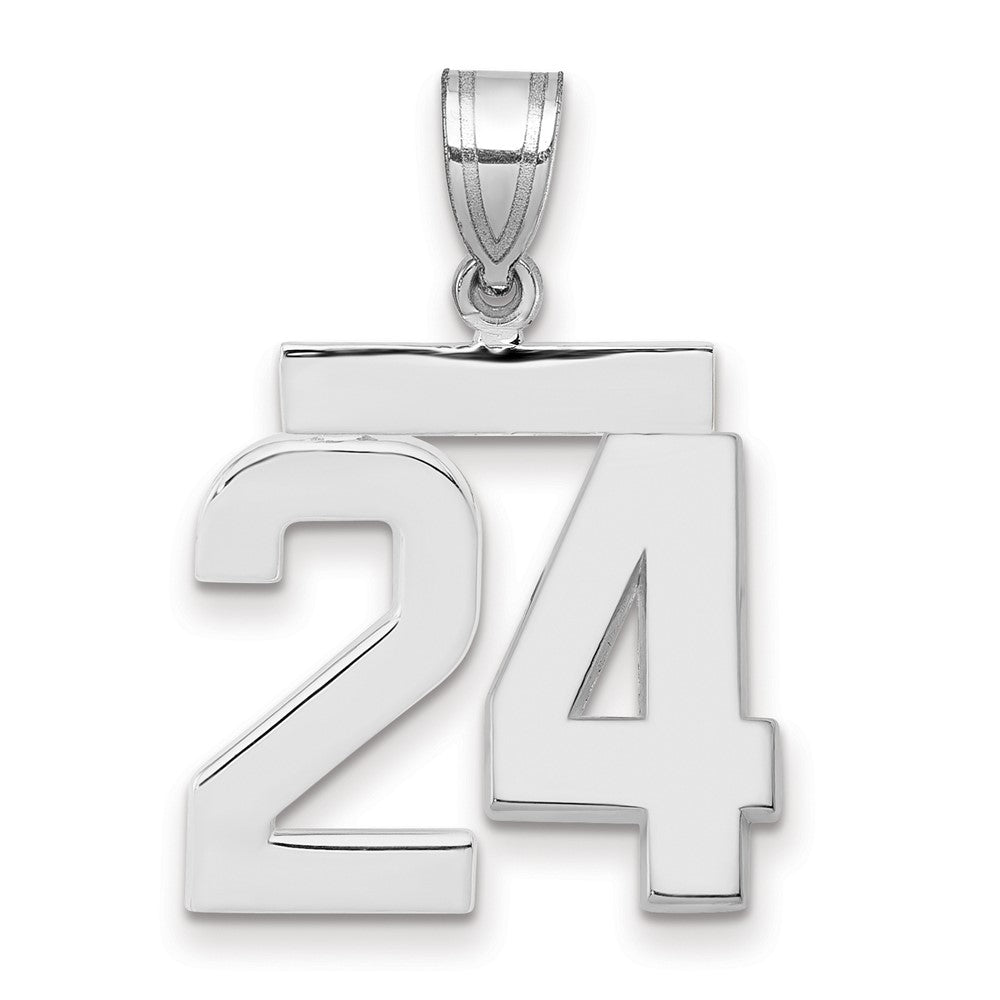 Polished Number Charms — 24