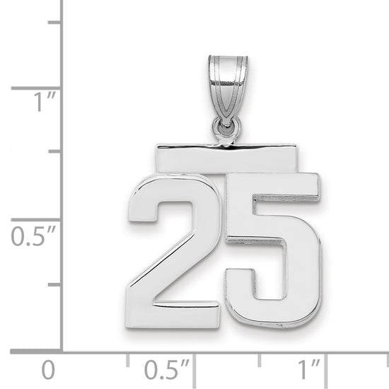 Polished Number Charms — 25