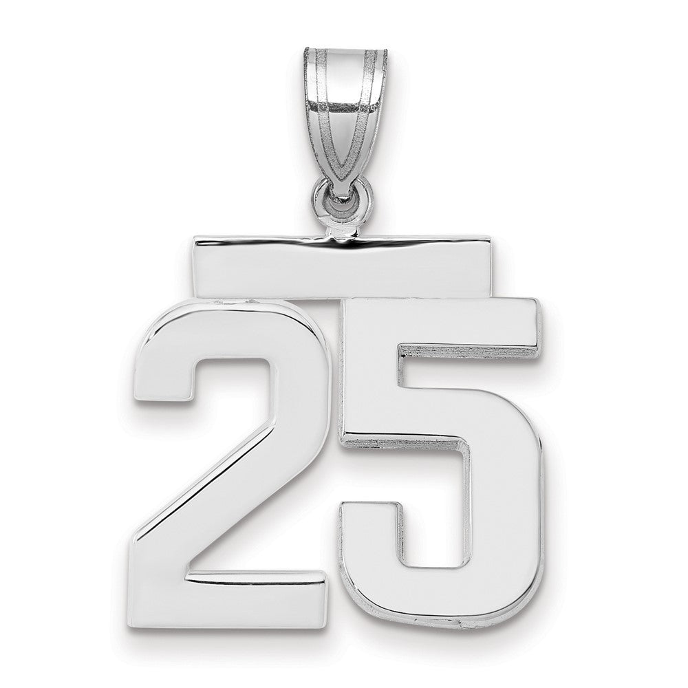Polished Number Charms — 25