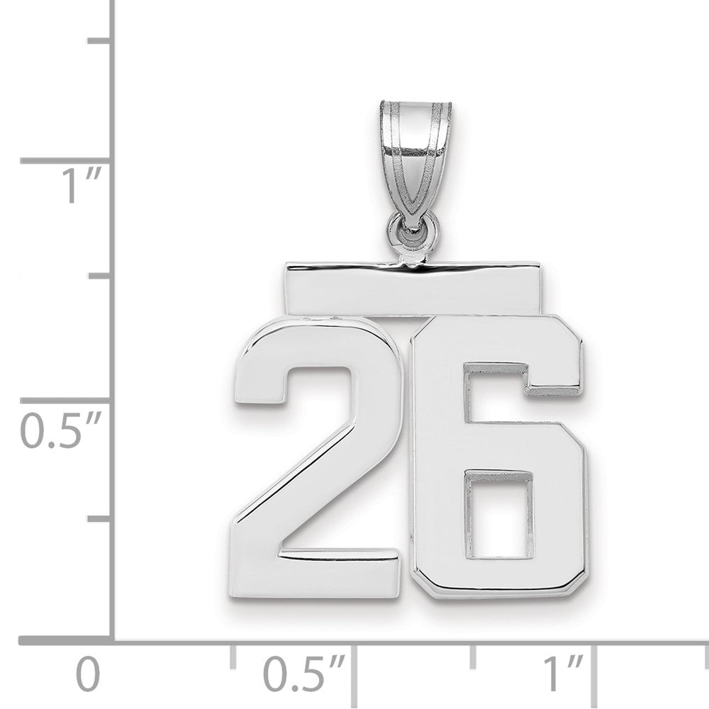 Polished Number Charms — 26