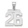 Polished Number Charms — 26