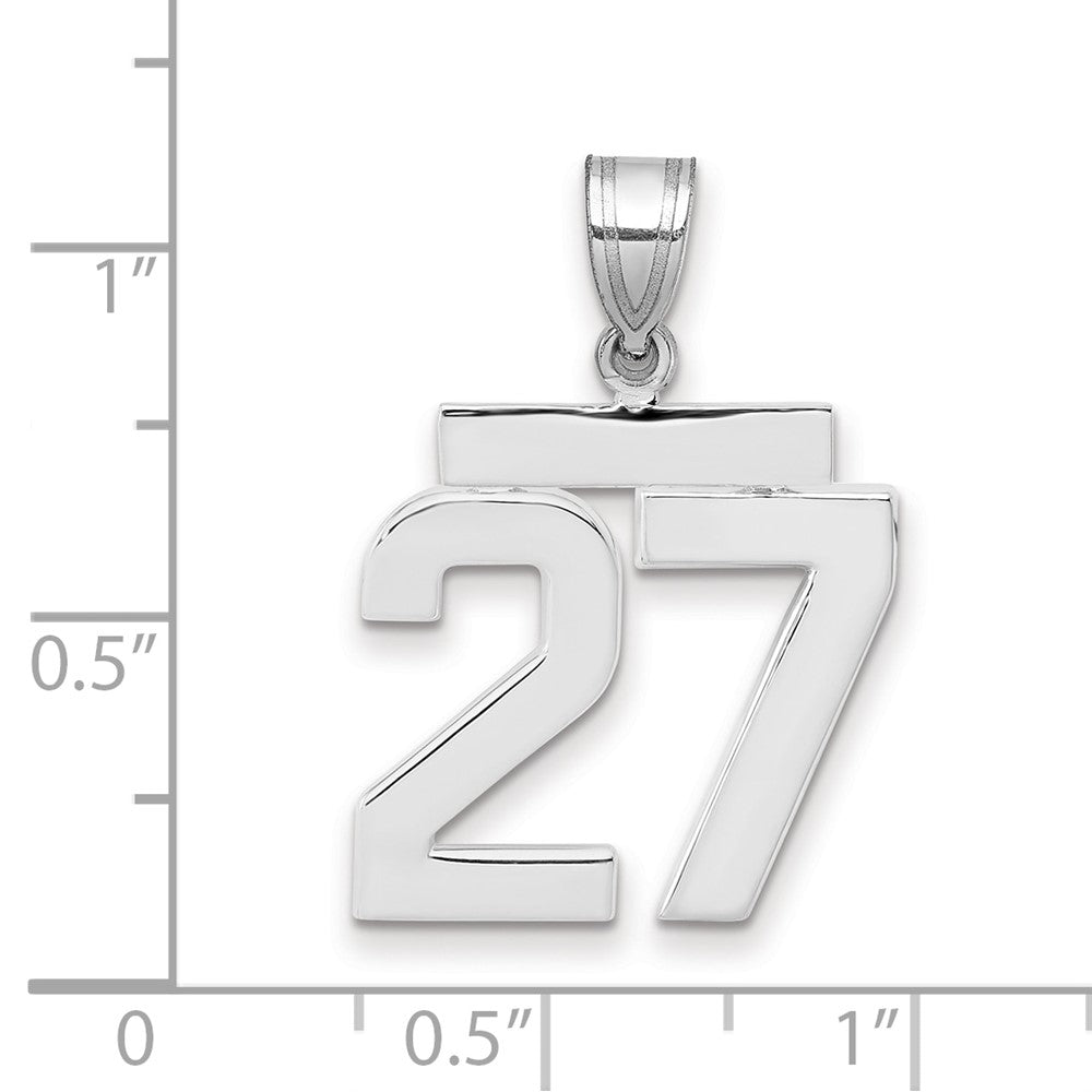 Polished Number Charms — 27