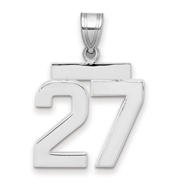 Polished Number Charms — 27