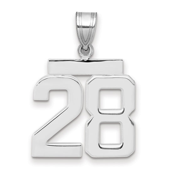 Polished Number Charms — 28
