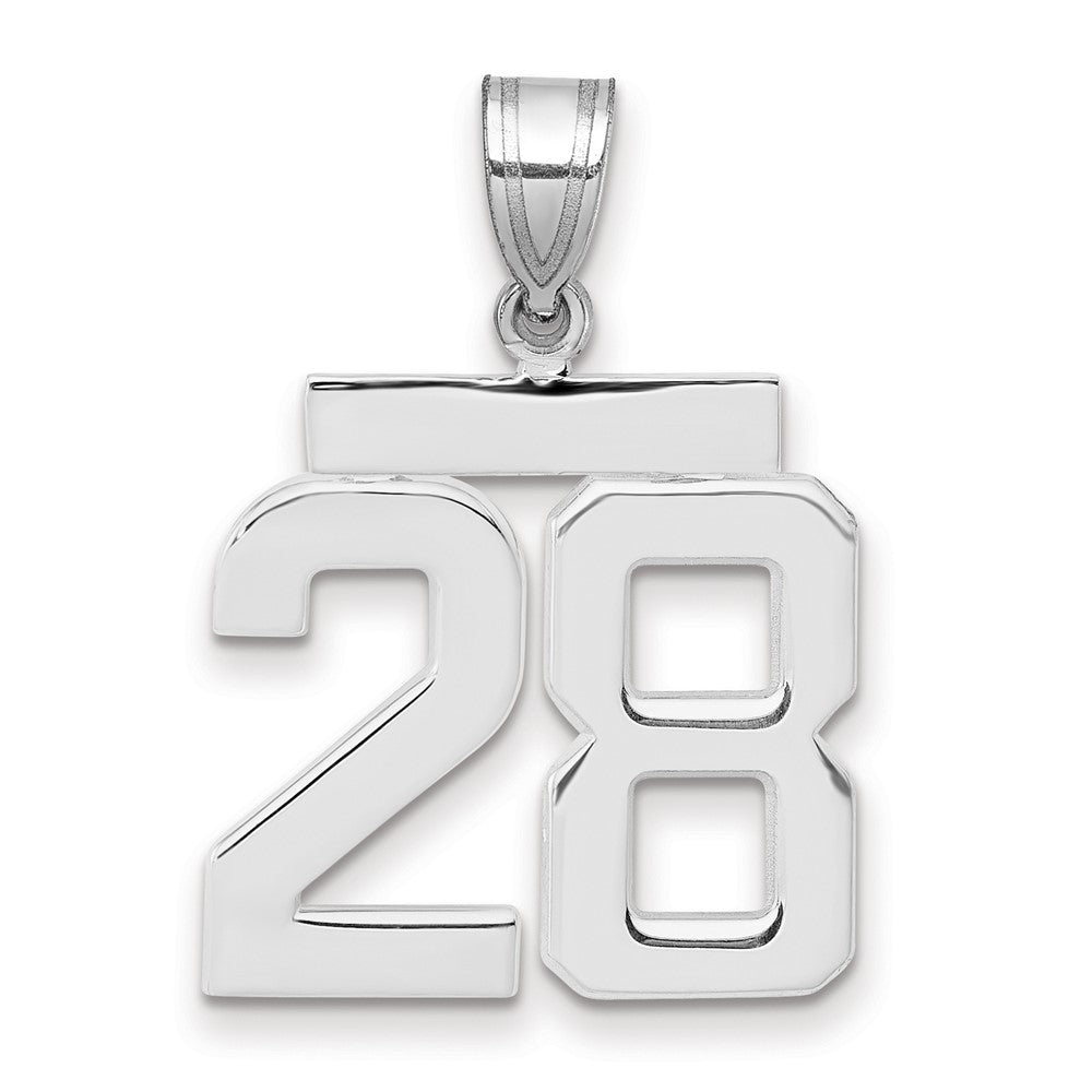 Polished Number Charms — 28