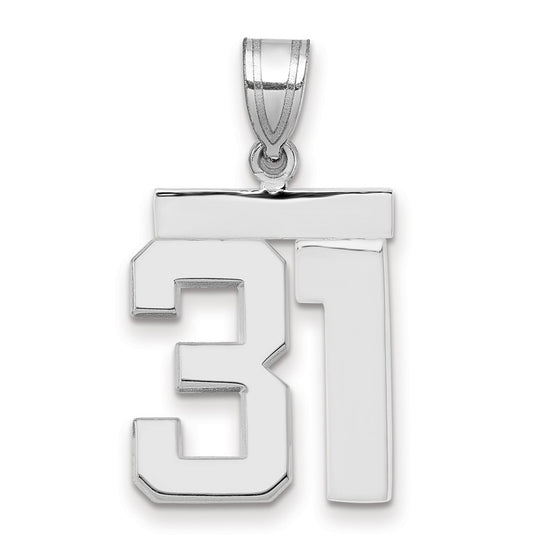 Polished Number Charms — 31