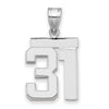 Polished Number Charms — 31
