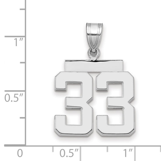 Polished Number Charms — 33