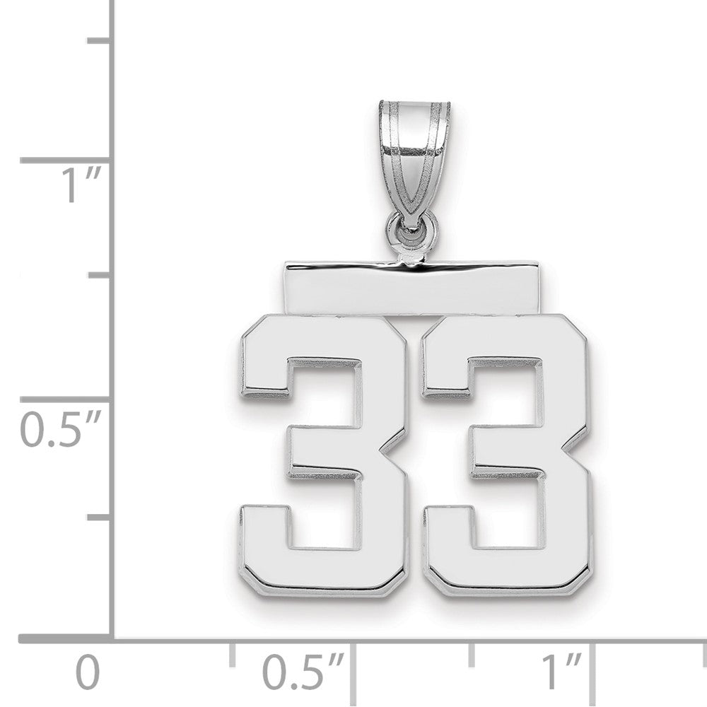 Polished Number Charms — 33