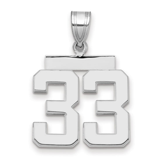Polished Number Charms — 33