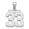 Polished Number Charms — 33