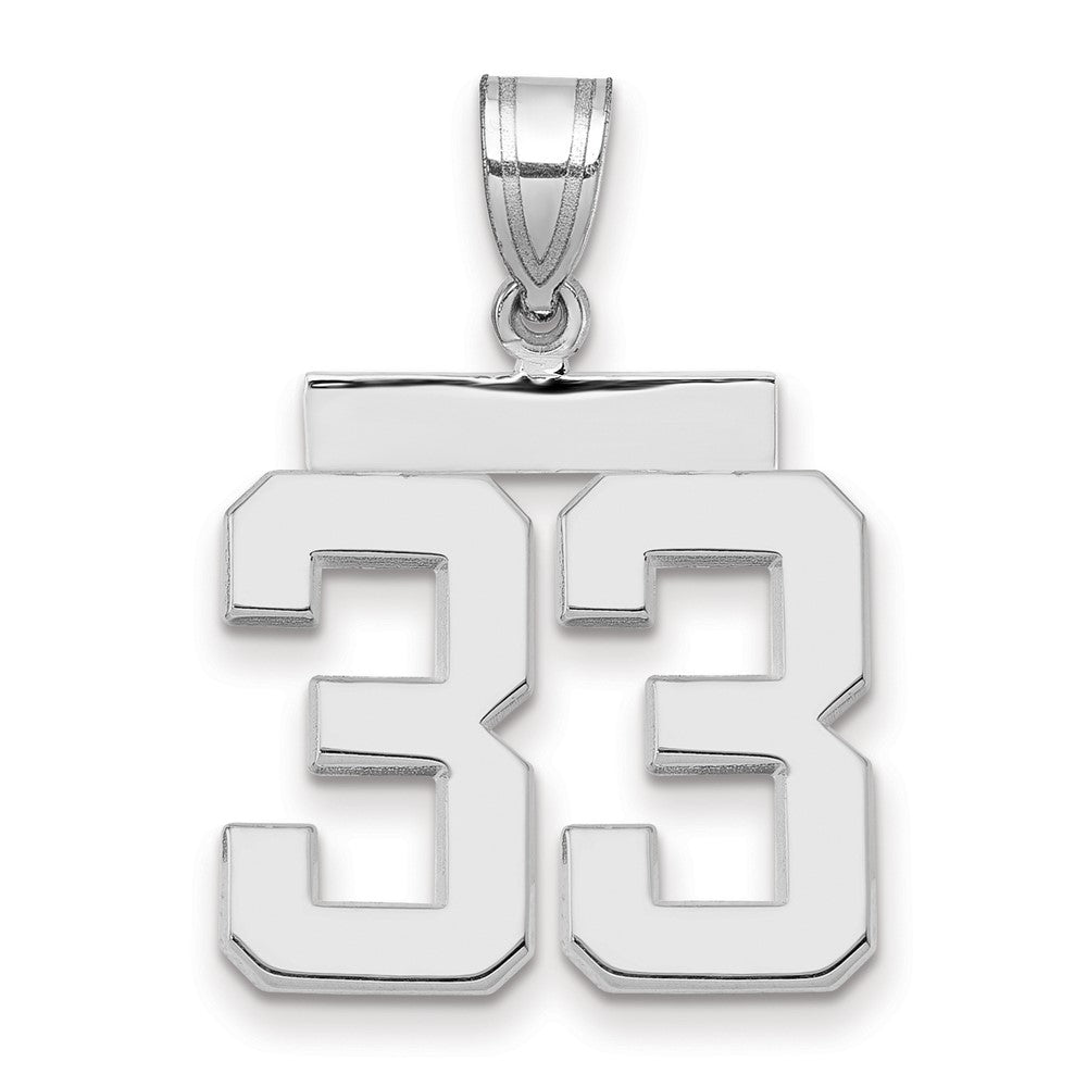 Polished Number Charms — 33