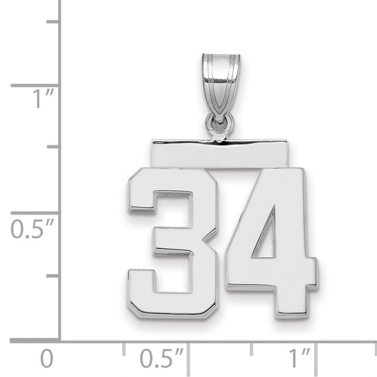 Polished Number Charms — 34