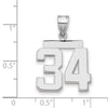 Polished Number Charms — 34