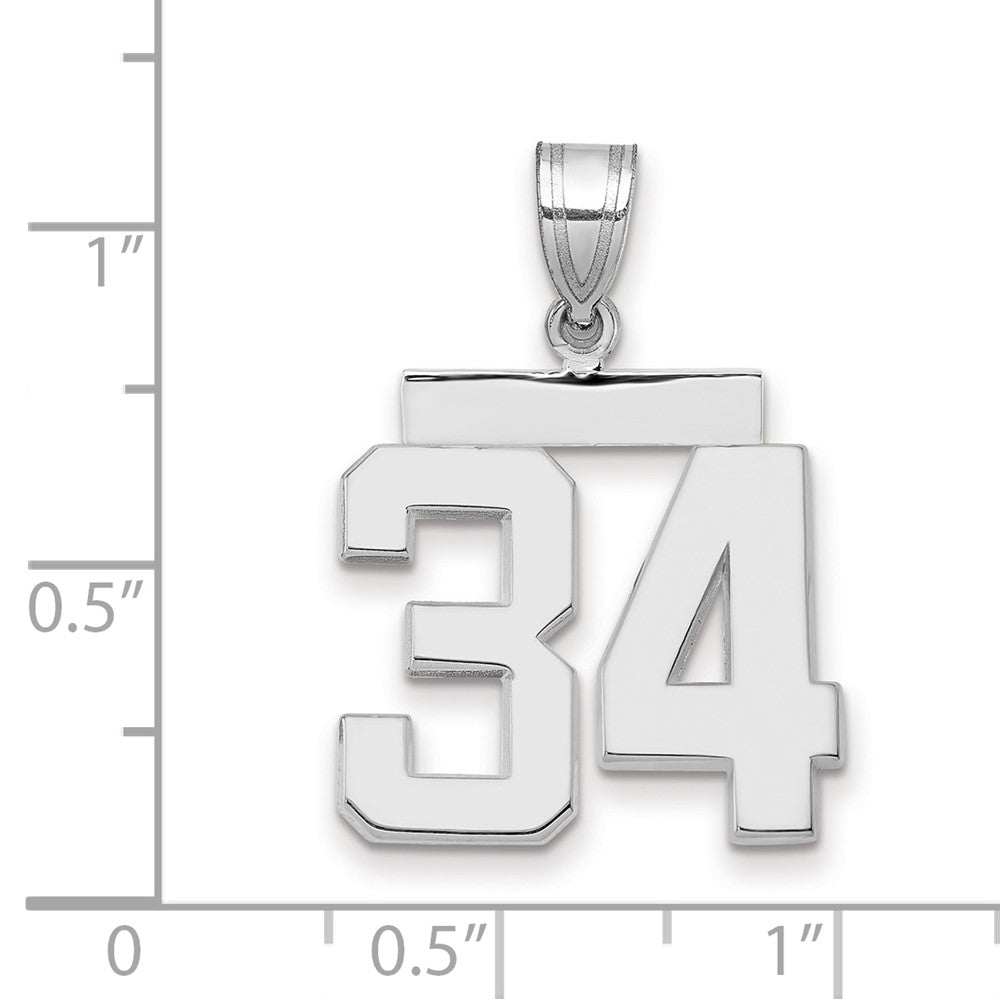 Polished Number Charms — 34