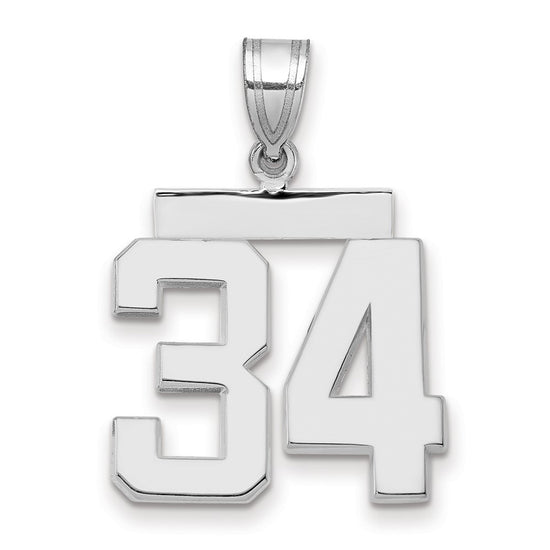 Polished Number Charms — 34