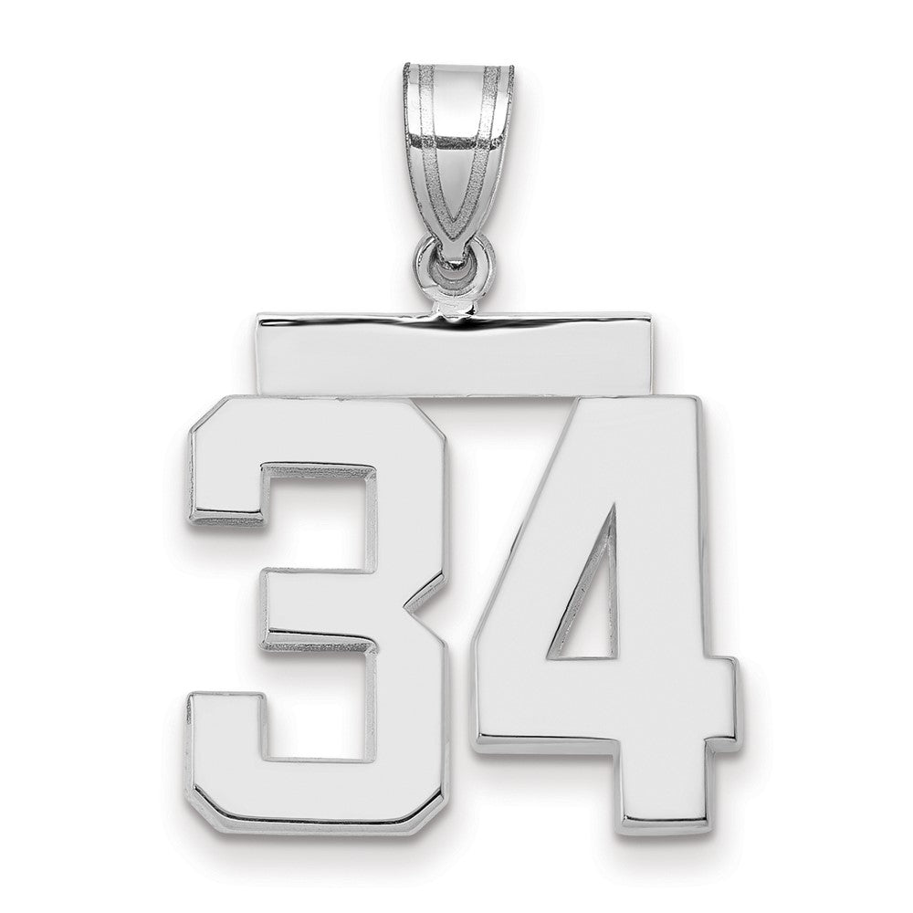 Polished Number Charms — 34