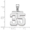 Polished Number Charms — 35