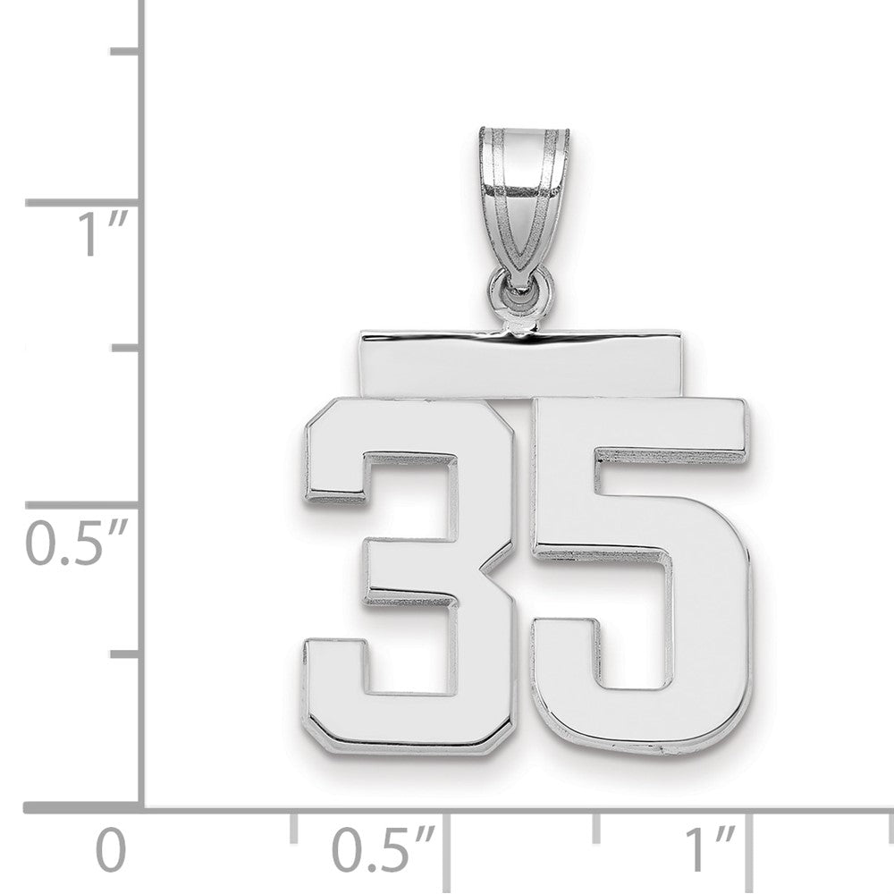 Polished Number Charms — 35