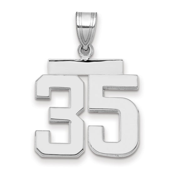 Polished Number Charms — 35