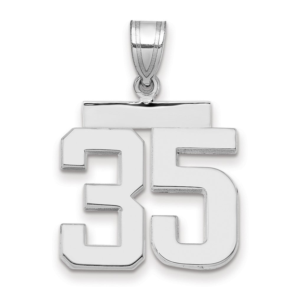 Polished Number Charms — 35