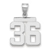 Polished Number Charms — 36