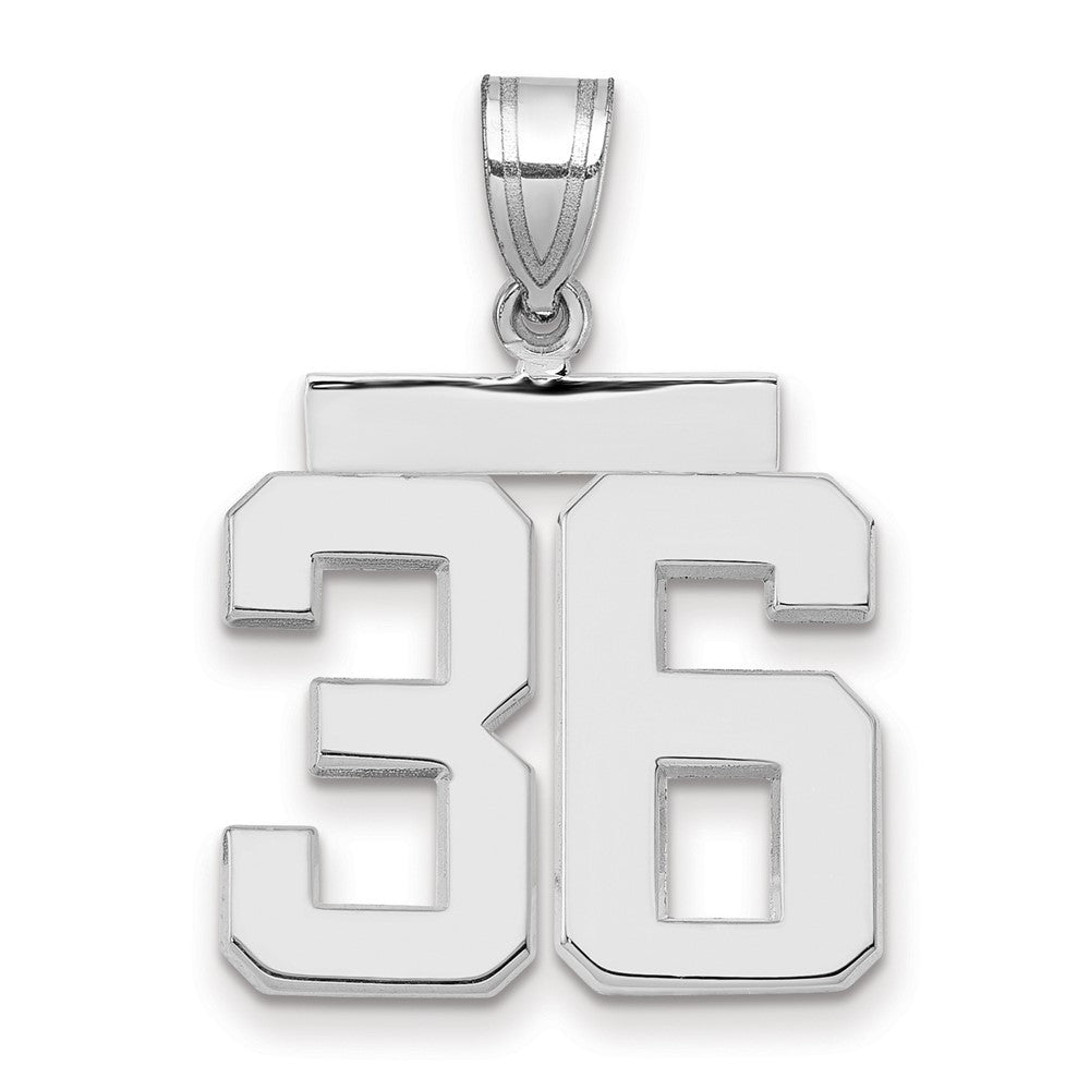 Polished Number Charms — 36