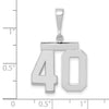 Polished Number Charms — 40