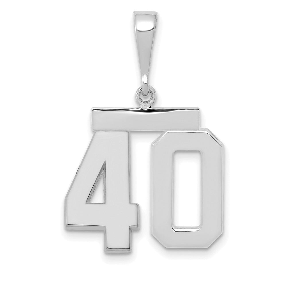 Polished Number Charms — 40