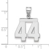 Polished Number Charms — 44