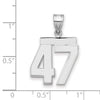 Polished Number Charms — 47