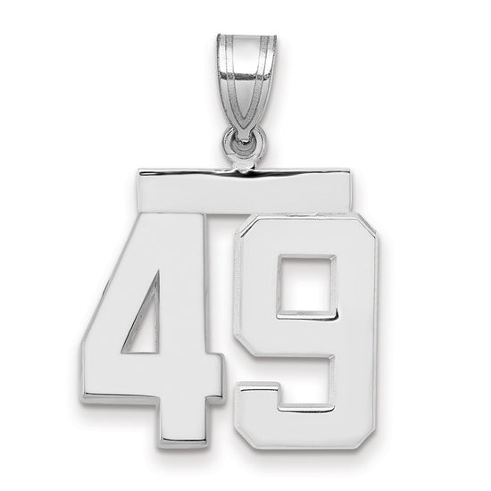 Polished Number Charms — 49