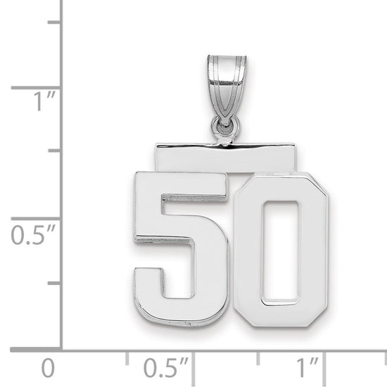 Polished Number Charms — 50
