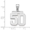 Polished Number Charms — 50