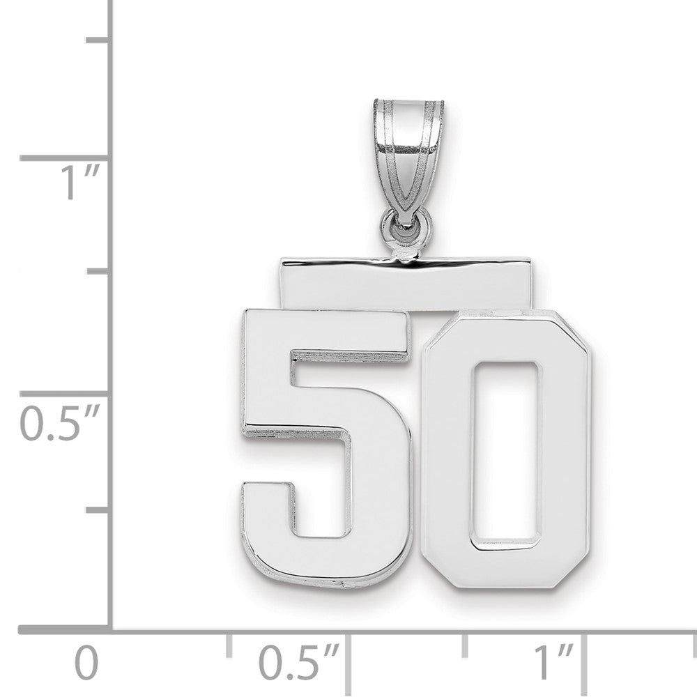 Polished Number Charms — 50