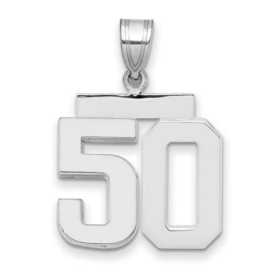 Polished Number Charms — 50