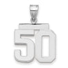 Polished Number Charms — 50