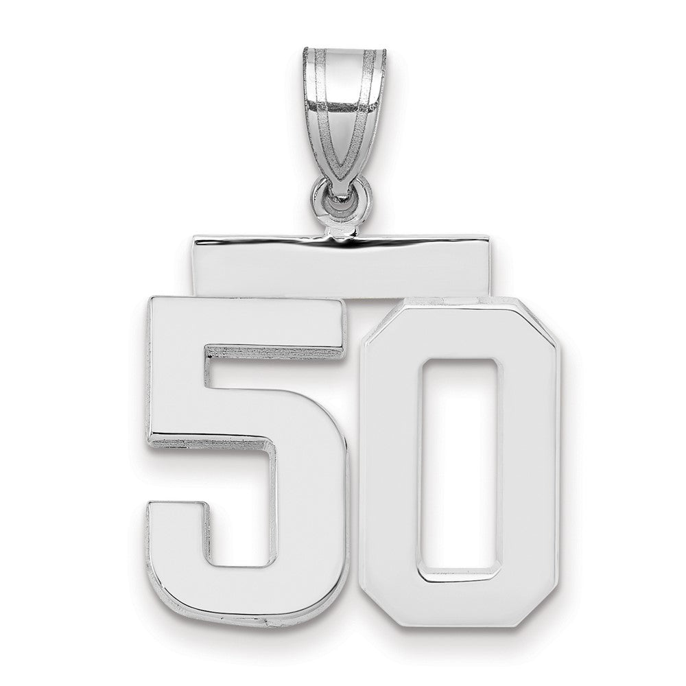 Polished Number Charms — 50