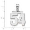 Polished Number Charms — 54