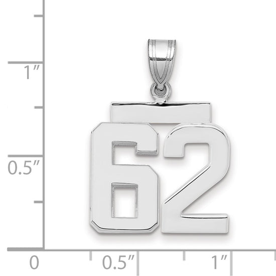 Polished Number Charms — 62