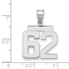 Polished Number Charms — 62