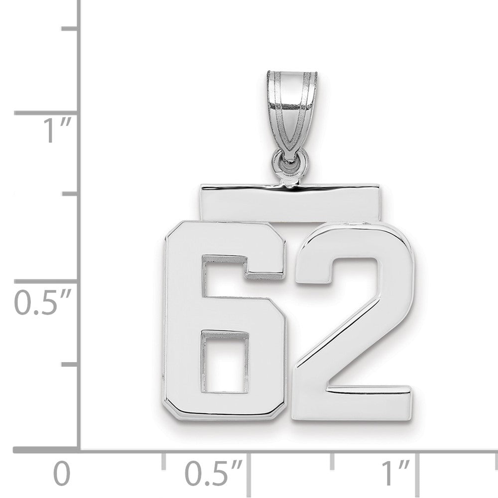Polished Number Charms — 62