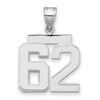 Polished Number Charms — 62
