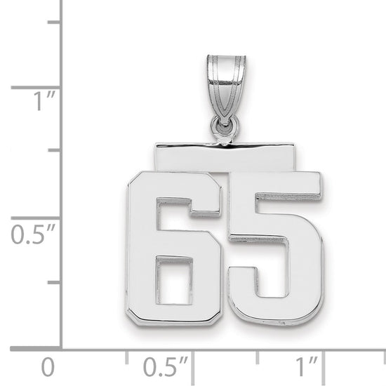 Polished Number Charms — 65